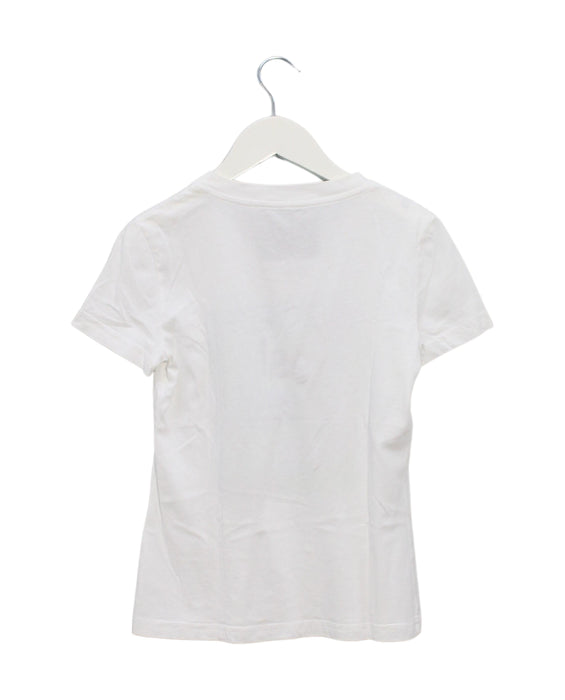 A White Short Sleeve T Shirts from Moschino in size 10Y for girl. (Back View)