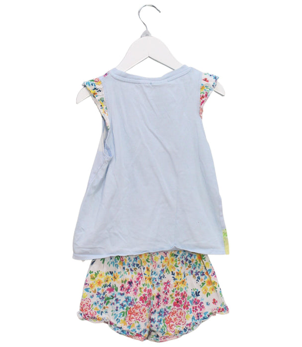 A Blue Shorts Sets from Peter Alexander in size 3T for girl. (Back View)