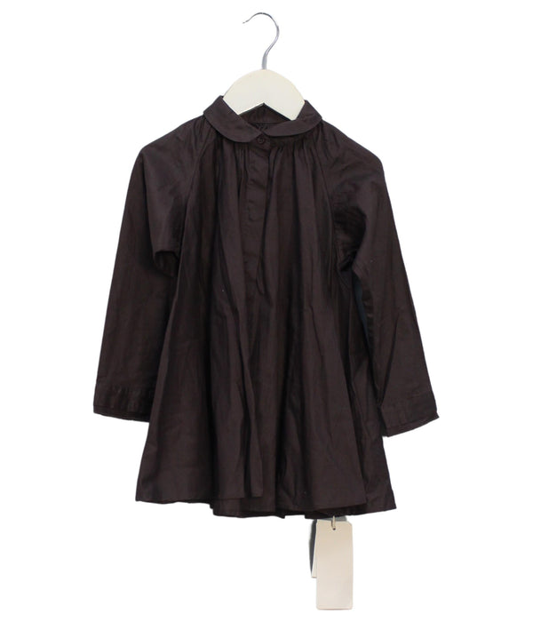 A Brown Long Sleeve Dresses from jnby by JNBY in size 2T for girl. (Front View)