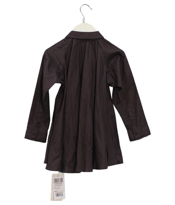 A Brown Long Sleeve Dresses from jnby by JNBY in size 2T for girl. (Back View)