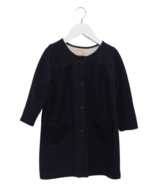 A Navy Long Sleeve Dresses from La Petite Collection in size 3T for girl. (Front View)