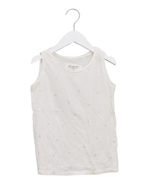 A White Sleeveless Tops from Bonpoint in size 10Y for girl. (Front View)