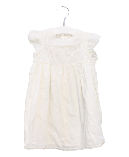 A White Sleeveless Dresses from Bonpoint in size 12-18M for girl. (Front View)