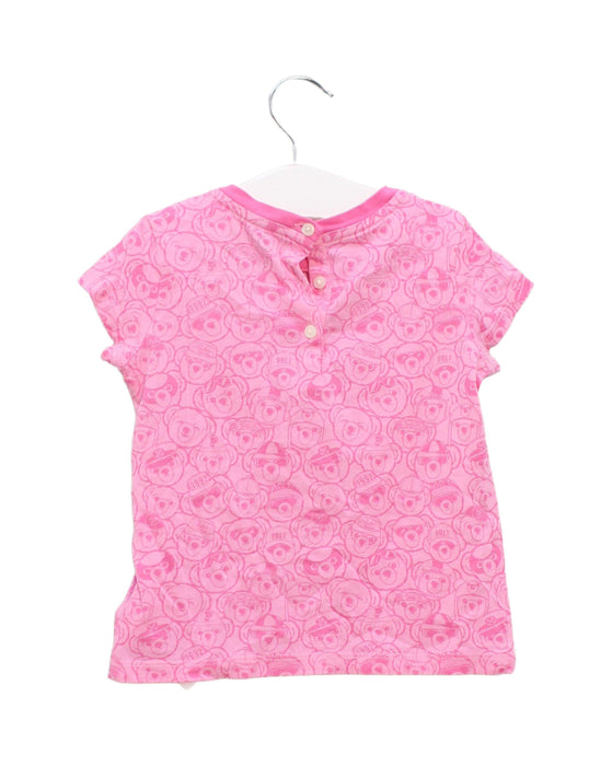 A Pink Short Sleeve T Shirts from Polo Ralph Lauren in size 12-18M for girl. (Back View)