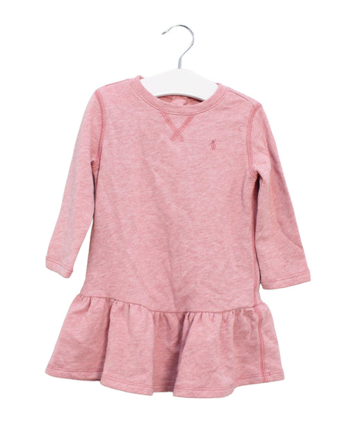 A Pink Sweater Dresses from Ralph Lauren in size 6-12M for girl. (Front View)