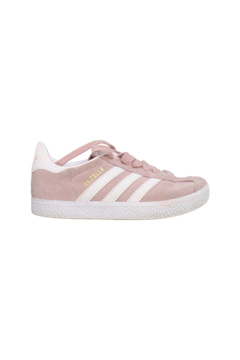 A Pink Sneakers from Adidas in size 5T for girl. (Back View)