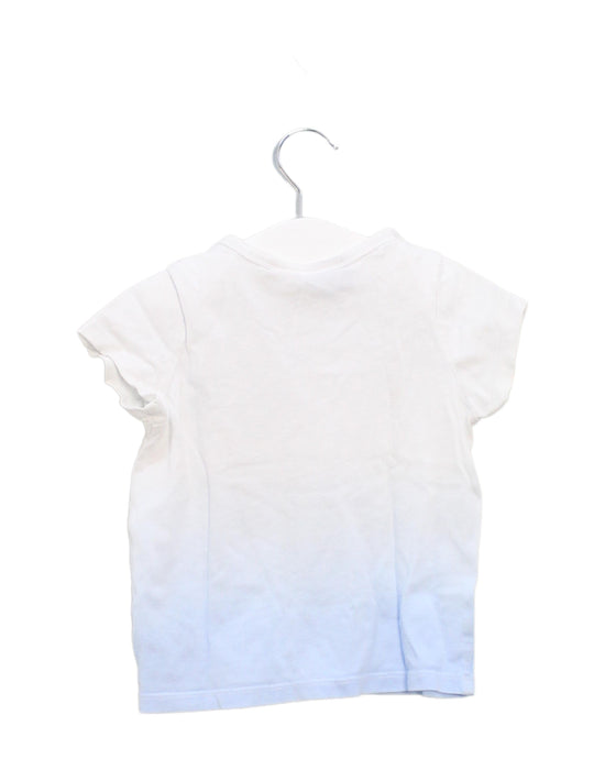 A White Short Sleeve Tops from Peter Alexander in size 12-18M for girl. (Back View)