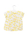A Yellow Short Sleeve Tops from Petit Bateau in size 18-24M for girl. (Back View)