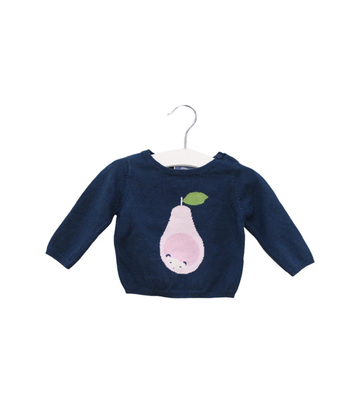 A Navy Knit Sweaters from Jacadi in size 3-6M for girl. (Front View)