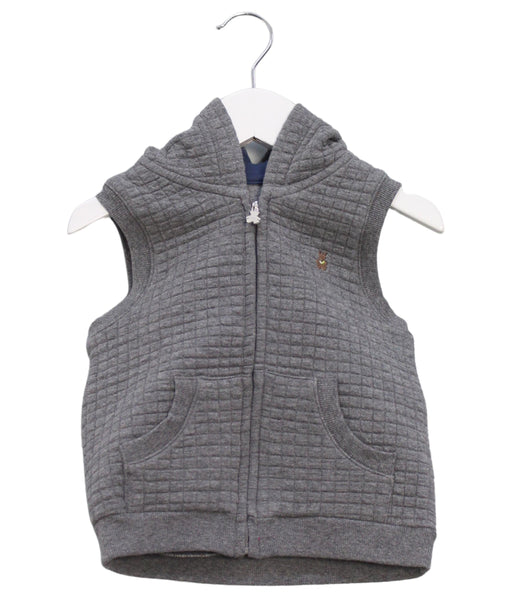 A Grey Outerwear Vests from Organic Mom in size 12-18M for boy. (Front View)