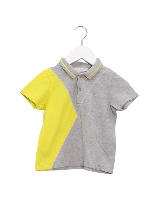 A Grey Short Sleeve Polos from Dior in size 12-18M for boy. (Front View)