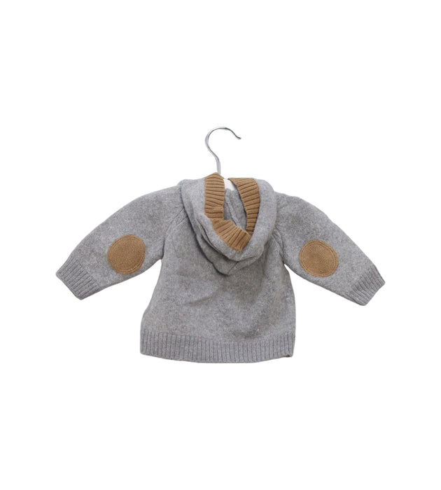 A Grey Knit Sweaters from Jacadi in size 3-6M for girl. (Back View)