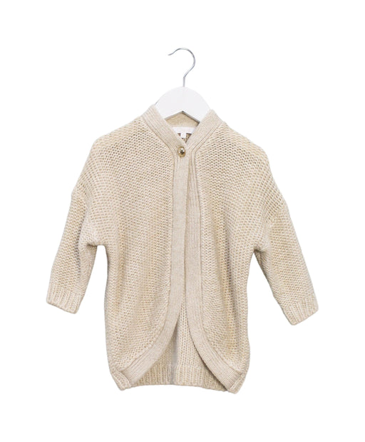 A Beige Cardigans from Chloe in size 2T for girl. (Front View)
