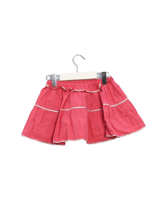 A Pink Short Skirts from Velveteen in size 4T for girl. (Back View)