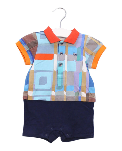 A Multicolour Short Sleeve Rompers from Kingkow in size 0-3M for boy. (Front View)