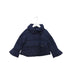 A Navy Puffer/Quilted Jackets from Nicholas & Bears in size 6T for girl. (Front View)
