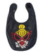 A Grey Bibs from Hysteric Mini in size O/S for neutral. (Front View)