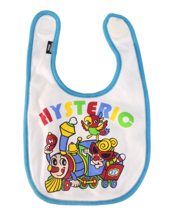 A White Bibs from Hysteric Mini in size O/S for neutral. (Front View)