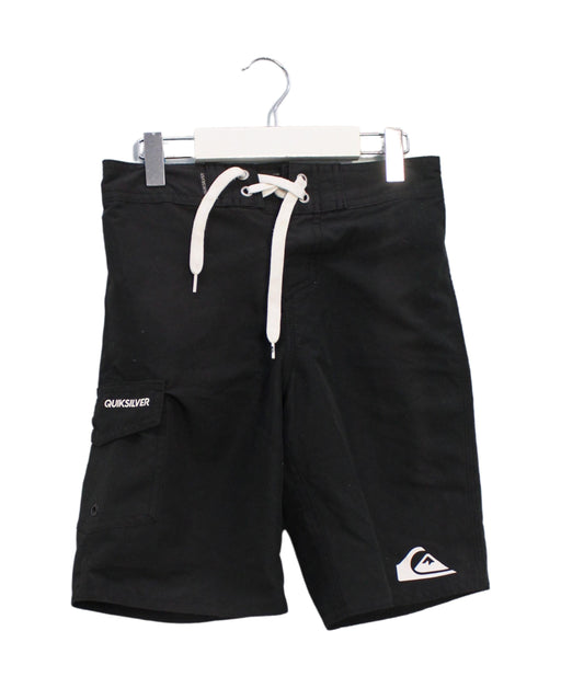 A Black Swim Shorts from Quiksilver in size 7Y for boy. (Front View)