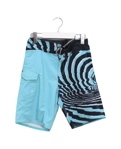 A Blue Swim Shorts from Volcom in size 6T for boy. (Front View)