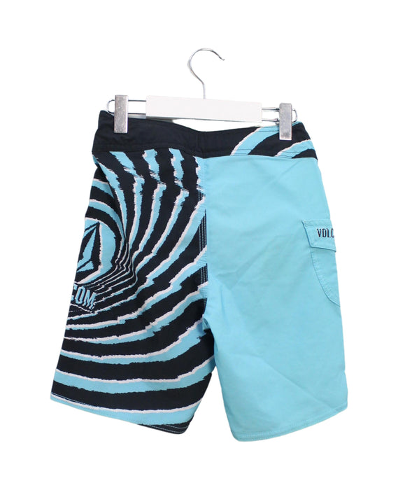 A Blue Swim Shorts from Volcom in size 6T for boy. (Back View)