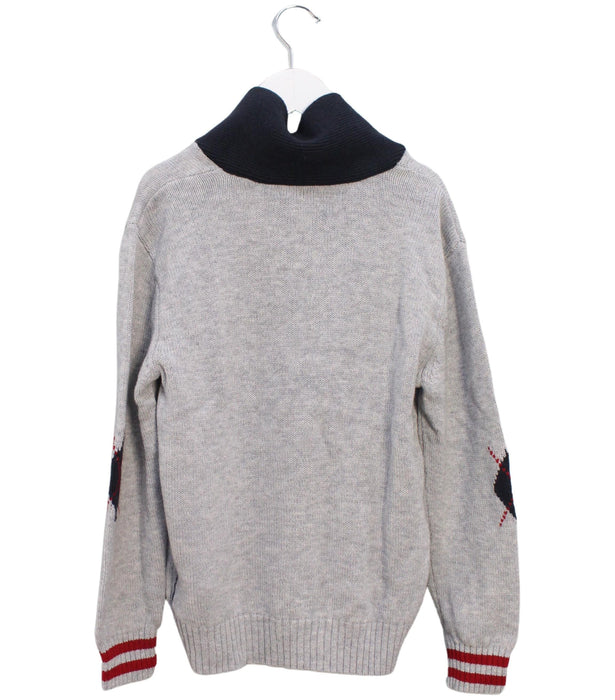 A Grey Knit Sweaters from Armani in size 8Y for boy. (Back View)