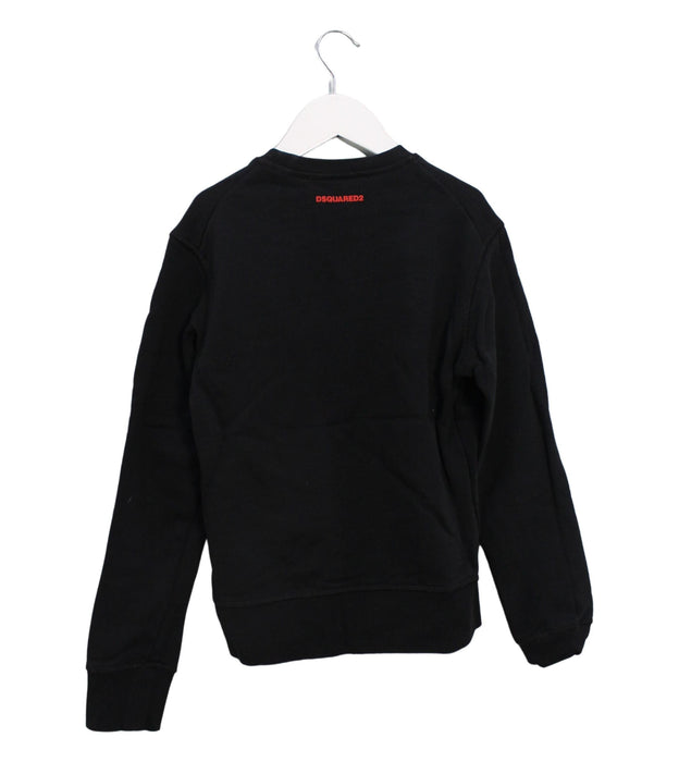 A Black Sweatshirts from DSquared2 in size 10Y for boy. (Back View)