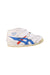 A White Sneakers from Onitsuka Tiger in size 4T for boy. (Back View)