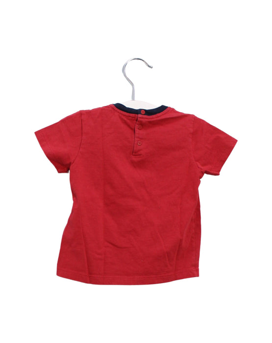 A Red Short Sleeve T Shirts from Emporio Armani in size 6-12M for boy. (Back View)