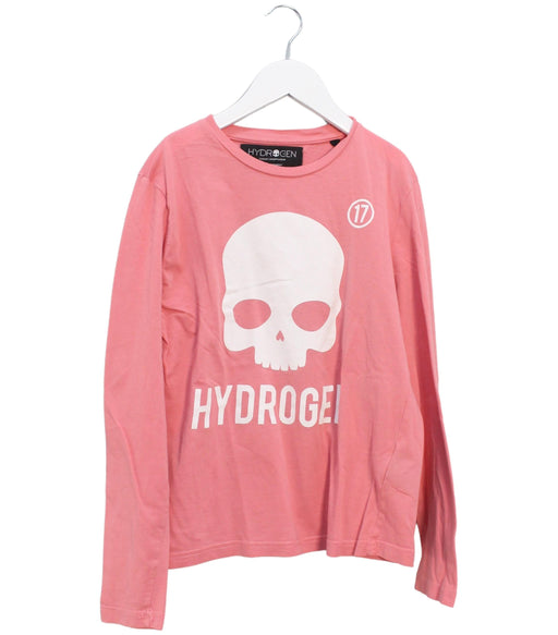 A Pink Long Sleeve Tops from Hydrogen in size 10Y for girl. (Front View)