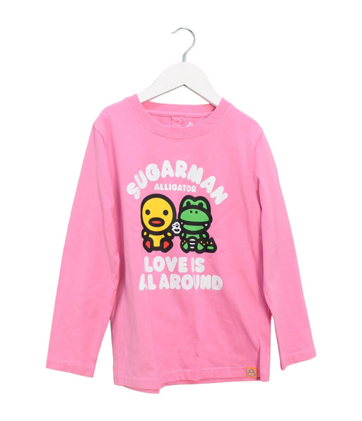 A Pink Long Sleeve Tops from Sugarman in size 10Y for girl. (Front View)