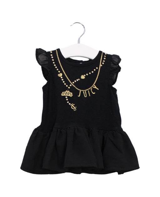 A Black Short Sleeve Dresses from Juicy Couture in size 12-18M for girl. (Front View)