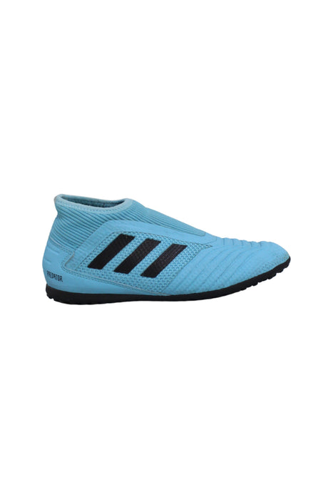 A Blue Cleats/Soccer Shoes from Adidas in size 10Y for boy. (Back View)