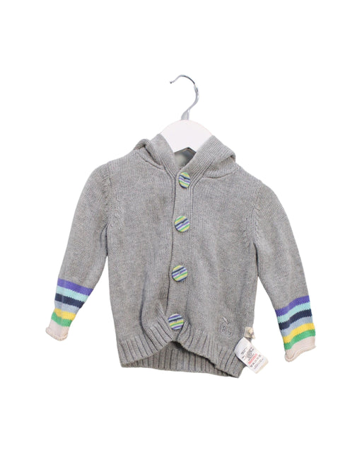A Grey Lightweight Jackets from The Bonnie Mob in size 3-6M for boy. (Front View)