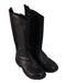 A Black Winter Boots from Geox in size 6T for girl. (Front View)