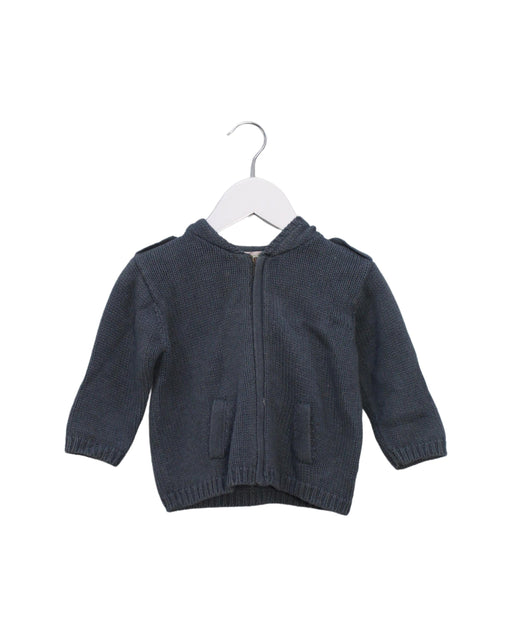 A Navy Knit Sweaters from Bonpoint in size 6-12M for boy. (Front View)
