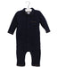 A Navy Long Sleeve Jumpsuits from Petit Bateau in size 6-12M for boy. (Front View)