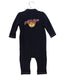 A Navy Long Sleeve Jumpsuits from Petit Bateau in size 6-12M for boy. (Back View)