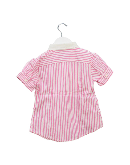 A Pink Short Sleeve Tops from Ralph Lauren in size 7Y for girl. (Back View)