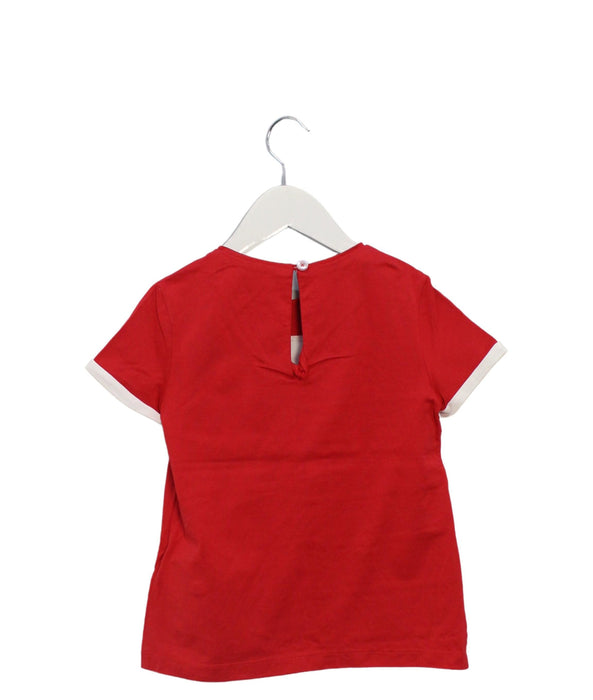 A Red Short Sleeve T Shirts from Ferrari in size 6T for girl. (Back View)