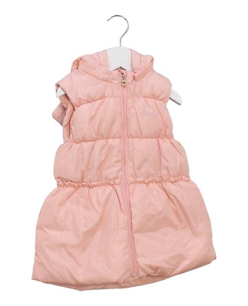 A Pink Outerwear Vests from Kingkow in size 6T for girl. (Front View)