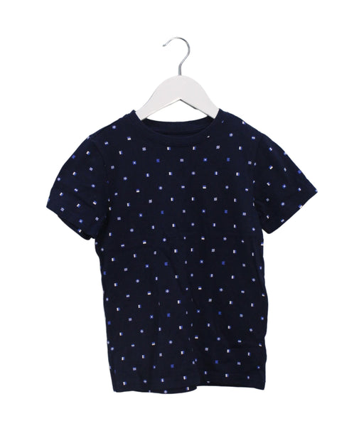 A Navy Short Sleeve T Shirts from Janie & Jack in size 7Y for boy. (Front View)