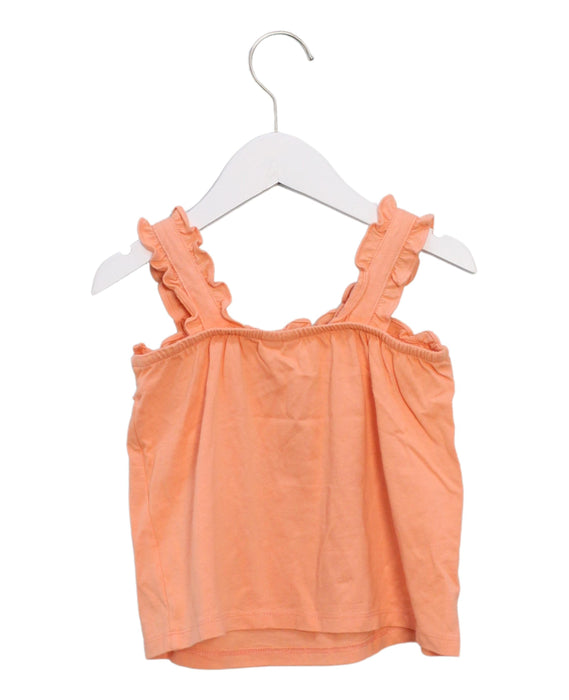 A Orange Sleeveless Tops from Janie & Jack in size 4T for girl. (Back View)