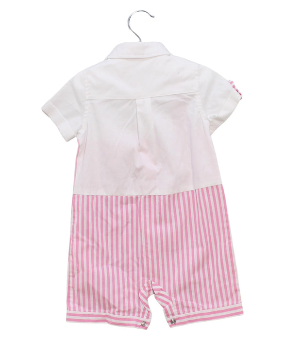 A Pink Short Sleeve Rompers from Nicholas & Bears in size 3-6M for boy. (Back View)