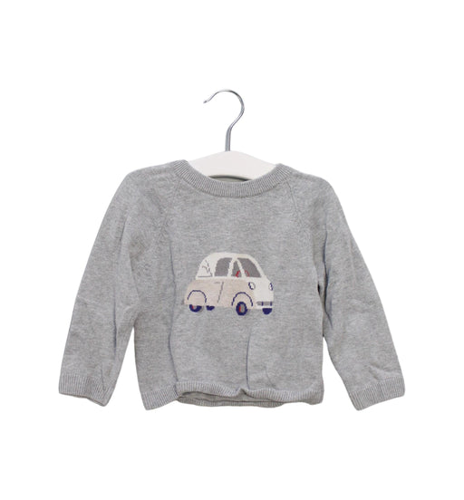 A Grey Knit Sweaters from Jacadi in size 12-18M for boy. (Front View)