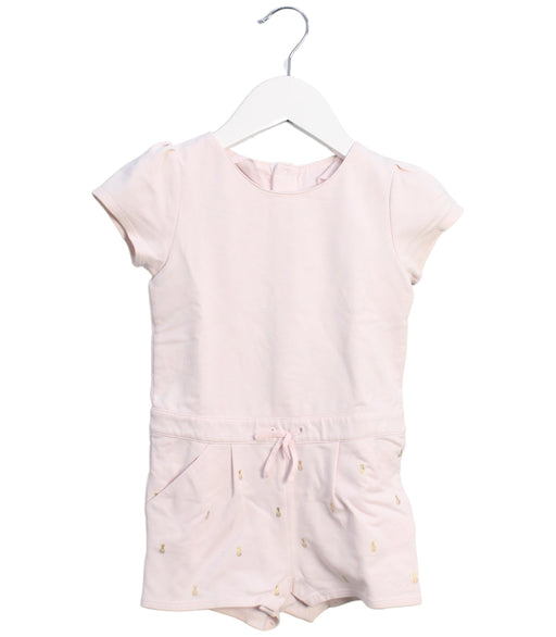 A Pink Short Sleeve Rompers from Chloe in size 12-18M for girl. (Front View)
