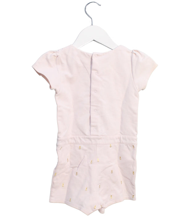 A Pink Short Sleeve Rompers from Chloe in size 12-18M for girl. (Back View)