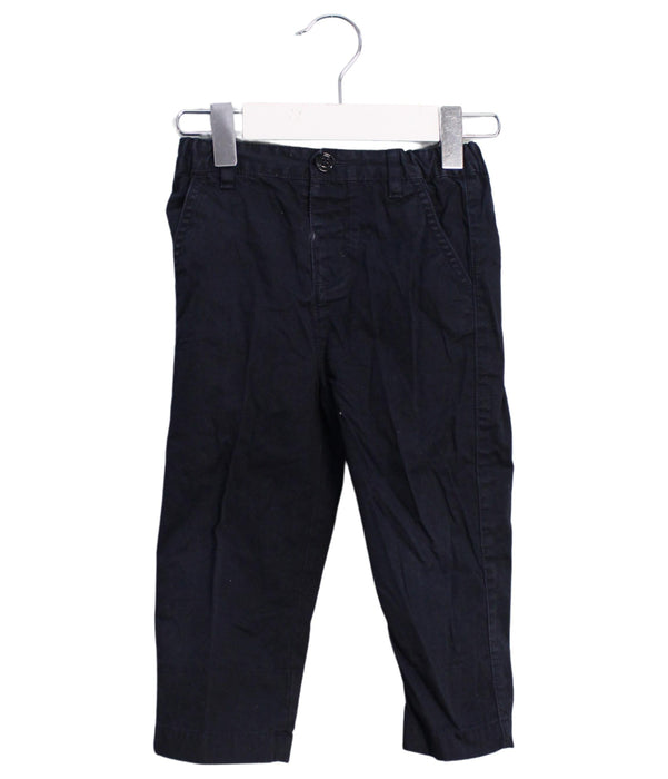 A Navy Casual Pants from Burberry in size 12-18M for boy. (Front View)