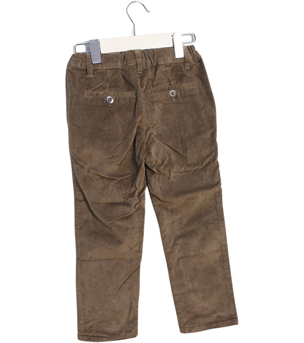 A Brown Casual Pants from Chicco in size 4T for boy. (Back View)