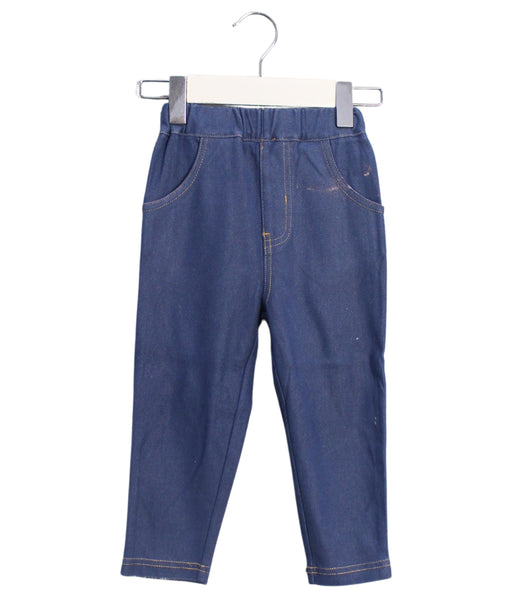 A Blue Casual Pants from Mides in size 12-18M for girl. (Front View)